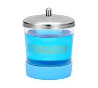 Xinshare Pot désinfectant pour ongles en verre durable de 140 ml pour manucure, pédicure, stérilisateur, rangement et organisateur pour outils de nail art, centres de beauté, nettoyage d'équipement