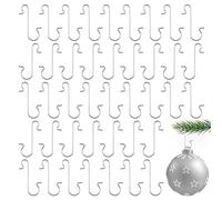 Xinsheinelry 100pc crochets d ' ornement d ' arbre de noël pour pendentif boule fer en forme de S de crochet suspendu Navidad nouvel an décoration de fête crochets décoratifs pour la décoration