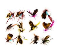 Xinsheinelry 12 Lots d ' appâts libellules pour la pêche, leurres secs/humides pour nageurs, Bateaux pour truites et, Mouche sèche