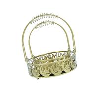 Xinsheinelry 2 pièces décoration de plat de fruits en fer de vacances du Moyen-Orient pour la table à manger familiale améliore les esprits du festival avec des styles bol à fruits antirouille