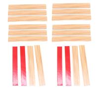 Xinsheinelry 20 pièces Petites Planches de en Bois pour décoration de Maison de poupée Miniature Texture Naturelle Facile à Installer Carreaux de de Maison de poupée Miniature