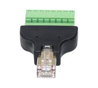 Xinsheinelry Adaptateur Compact De Bornes RJ45 À 8 Broches Boîtier en Plastique Non Corrosif Données Transparent pour Les Connecteurs Vidéoconférence/Terminal Jeu