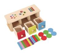 Xinsheinelry Aide à l ' Apprentissage du tri des Couleurs par Forme, avec boîte à pièces pour, Croissance Cognitive et Jeu Pratique, Jouet de Coordination œil-Main