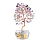 Xinsheinelry Arbre coloré en pot en cristal pour décoration, prospérités et chance, décoration de maison, guérisons