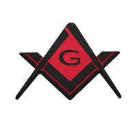 Xinsheinelry Autocollant maçonnique pour voiture - Résistant aux intempéries - Convient pour une utilisation automobile et moto - Symbole de fraternité