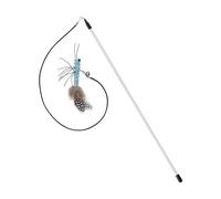Xinsheinelry Baguette de chasseur de fil - Jouet d'entraînement mains libres pour chats - Stimule l'activité des félins
