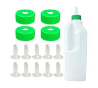 Xinsheinelry Biberon d'allaitement en silicone pour animaux de ferme avec marquage de mesure pour bébé, chèvre, cochon, vache et bétail étanche