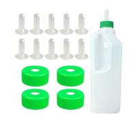 Xinsheinelry Biberon d'allaitement en silicone pour animaux de ferme avec marquage de mesure pour bébé, chèvre, cochon, vache et bétail étanche