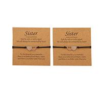 Xinsheinelry Boîte de présentation à bijoux pour meilleure amie avec cœur pour bracelets longue distance pour filles et femmes, One Size, Comme décrit