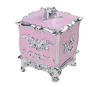 Xinsheinelry Boîte distributrice de boules de coton, boîte de rangement d ' écouvillons avec couvercle, Table de maquillage, organisateurs de cosmétiques, conteneurs distributeur de boules