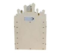 Xinsheinelry Calendrier de compte à rebours du Ramadans de l'Aïd avec lumière LED et tiroirs de 30 jours en bois pour décoration de l'Avent pour la maison islamique