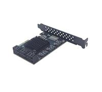 Xinsheinelry Carte Adaptateur PCIExpress 1X 4X avec 9 Ports Débit De Données De 6Gbps Et Fonctionnalité Échangeable À Chaud Carte D'extension PCIe Échangeable À Chaud