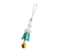 Xinsheinelry Chaîne à breloques tendance avec cloches de Noël pour journaux et accessoires, portable pour décoration de vacances et cadeau, décoration de planificateur personnalisé, Vert, taille