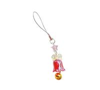 Xinsheinelry Chaîne à breloques tendance avec cloches de Noël pour journaux et accessoires, portable pour décoration de vacances et cadeau, décoration de planificateur personnalisé, Rouge, taille