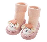 Xinsheinelry Chaussettes de pour mollet moyen pour bébé, dessin animé, apprentissage des chaussures de marche, avec antidérapant pour la maison et l ' intérieur