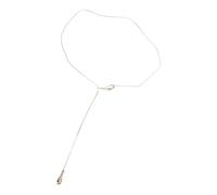Xinsheinelry Collier artistique en forme de serpent avec brillance métallique - Forme irrégulière - Longueur réglable - Chaîne de pull - Option collier métallique irrégulier, E, Comme décrit, Comme