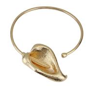 Xinsheinelry Collier ras du cou en métal plissé exagéré en forme de fleur élégant pour un usage quotidien, rendez-vous galant, fête