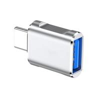 Xinsheinelry Convertisseur USB Type C Plug and Play Construction Métallique Protections Contre La Surchauffe Conception Compacte Convertisseur USB Type C OTG À Rapide 100 W 3 A