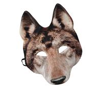 Xinsheinelry Costume de loup sans danger pour la peau, polyvalent, Texture EVA, masque réel pour adultes, fêtes de théâtre