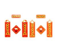 Xinsheinelry Couplets de perroquets en Acrylique de Couleur, pour Cage à Oiseaux, thème du Nouvel an Chinois, décorations de Maison et de nid d ' Oiseau, tentures murales