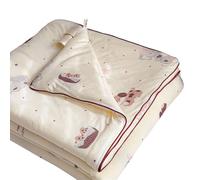 Xinsheinelry Couverture rafraîchissante en Tricot, Couette Fine avec Remplissage de soja Naturel pour Une Nuit de Sommeil réparatrice, Couverture en Coton tricoté soja