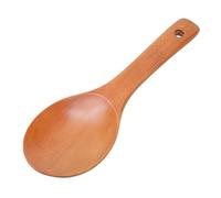 Xinsheinelry Cuillère De Cuisson en Teck Lisse Fabriquée À La Main 22 Cm Outil Cuisine Robuste Et Convivial Spatule Bois pour Remuer Et Servir Agitateur À Soupe Bois Teck