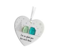 Xinsheinelry Décoration de vacances délicate en forme de cœur avec message sentimental, idéal pour un festival, décoration d'intérieur, décoration de voisin