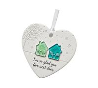 Xinsheinelry Décoration de vacances délicate en forme de cœur avec message sentimental, idéal pour un festival, décoration d'intérieur, décoration de voisin