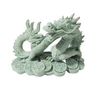 Xinsheinelry Décoration réaliste en forme de dragon en colophane pour décoration Marinepark, sculpture artisanale qui améliore l'environnement de la citerne de poisson, barrière réaliste en polype