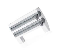 Xinsheinelry Distributeur de papier d'emballage peu encombrant avec cutter et porte-feuille pour l'organisation de la cuisine et l'aluminium