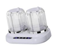 Xinsheinelry Double seau de lavage 2000 ml, grande capacité, systèmes de lavage domestique avec faible bruit, fonctionnement nocturne, texture minuscule double baignoire