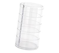 Xinsheinelry Élégante boîte de rangement rotative à plusieurs couches transparente pour un accès facile et rapide