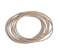 Xinsheinelry en Fil d ' Acier Carbone rétractable, Ensemble de bobines empilables à Ressort, Bijoux pour Femmes, Bracelets à Cordes de Guitare en Spirale, Bracelets pour Filles