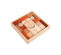Xinsheinelry Ensemble de Blocs de Construction en Bois pour de 3 Ans et, développe la motricité, la créativité et la résolution de problèmes avec boîte de Rangement, Jouet sensoriel