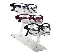 Xinsheinelry Étagère de rangement élégante en acrylique pour lunettes de soleil pouvant contenir 3/4/6 paires pour chambre à coucher, bureau ou entrée