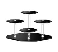 Xinsheinelry Étagère de rangement hexagonale portable en acrylique pour figurines de collection et accessoires