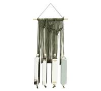 Xinsheinelry Étagère murale tissée à la main avec pompons et macramé pour livres, photos, salon, chambre à coucher