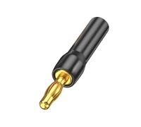 Xinsheinelry Fiches Bananes en Forme De L 4 Mm Plaquées Or 24 Carats Connecteurs Récepteur AV avec Conception Encastré pour Une Installation Murale Connecteurs Fil Haut-parleurs sans Soudure