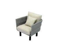 Xinsheinelry Figurine de canapé Miniature réaliste avec Conception de Coussin et d ' Oreiller pour Accessoires de Maisons de poupée 1/20 1/25 1/30 et Accessoires de Jouets de Fourniture de Cadeaux