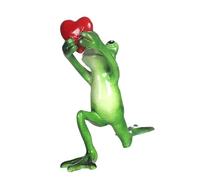 Xinsheinelry Figurines de couple de grenouilles décoratives en résines - Déclarations d'amour - Statue de grenouille - Ornements de bureau pour la maison et la chambre à coucher