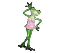 Xinsheinelry Figurines de couple de grenouilles décoratives en résines - Déclarations d'amour - Statue de grenouille - Ornements de bureau pour la maison et la chambre à coucher