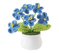 Xinsheinelry Fleurs tricotées à la Main Fleur de Lavande pour Les Bureaux de Voiture décors de Bureau à Domicile d ' Anniversaire de Valentin pour Les Femmes Fleurs tricotées à la Main