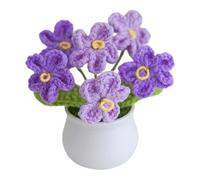 Xinsheinelry Fleurs tricotées à la Main Fleur de Lavande pour Les Bureaux de Voiture décors de Bureau à Domicile d ' Anniversaire de Valentin pour Les Femmes Fleurs tricotées à la Main
