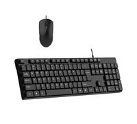 Xinsheinelry Full Sized Ergonomic Gaming Keyboard and Mouse Combo with Number Pad USB Corded Computer for Home Office Ergonomic Mouse Set