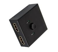 Xinsheinelry High Resolution HDMIs Splitter Switcher 4K/3D Compatible for Gold Plate Connectors for Enhances Signals Stability Switcher