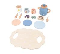 Xinsheinelry Jouet de Cuisine pour, Jeu de Simulation, Ensemble de Cuisine avec Vaisselle, Tasse, d ' Apprentissage pour âgés de 3 Ans et, garçons et Filles, modèle de Couverts de Jouet