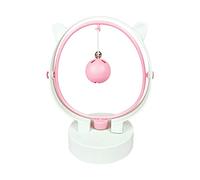 Xinsheinelry Jouet d'interaction pour chats - Jouet balançoire d'exercice pour l'ennui intérieur - Balle à mouvement électrique pour chatons - Base antidérapante - Avec cloches pour l'ennui