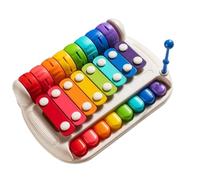 Xinsheinelry Jouet Xylophone d ' Apprentissage précoce 8 disques musicaux accès coloré Substance ABS permanente Instrument de développement cognitif Infantile Jouet d ' éducation précoce