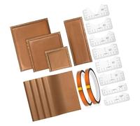 Xinsheinelry Kit d'impression professionnel pour t-shirt avec feuilles de transfert anti-adhésives et guide d'alignement ergonomique
