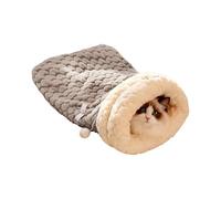 Xinsheinelry Lit d'hiver doux pour chat - Doux - Lagomorph - Abri confortable - Lavable - Lit permanent - Sac de couchage avec trou